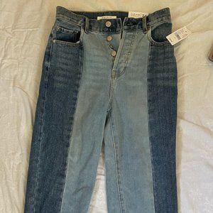 Pacsun Mixed Denim Straight Leg Jeans